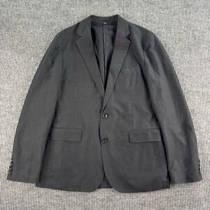 NWT J Crew Ludlow Sport Coat 41R  Black Linen Solid Designer Baird McNutt Irish